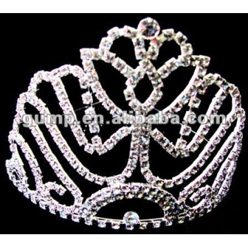 Rhinestone große Tiara Krone (GWST12-601D)